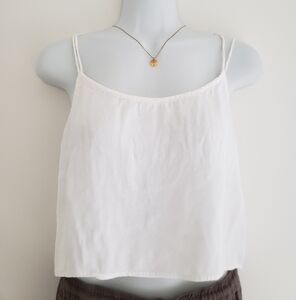 Urban Outfitters White Sleeveless Crop Camisole